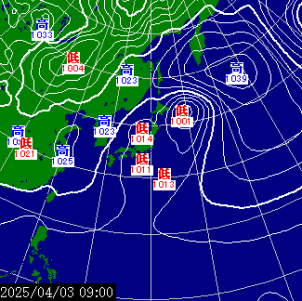 一 天気 週間 図