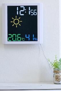 Weather Forecast Clock woody base